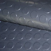 Anti-slip Rubber Floor Mat, Black, 3.5mm Thickness X 1.8m (6ft) Width X