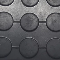 Coin pattern anti-slip rubber flooring