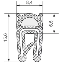 Combined profile 5704 1-2 mm