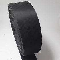 Rubber strip close-ribbed on one side - 10 meters long