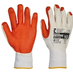 Padded knitted work gloves
