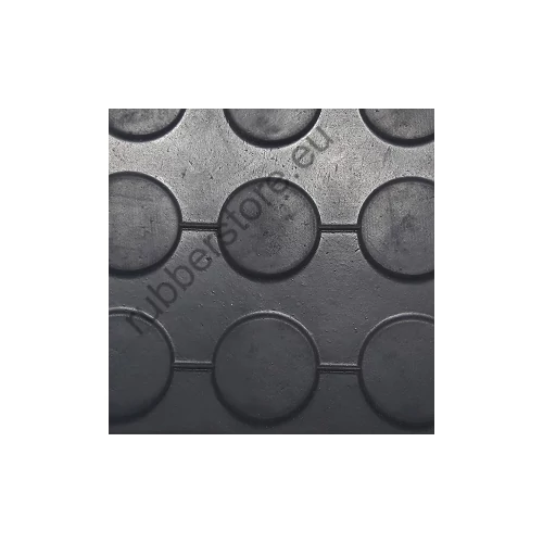 Coin pattern anti-slip rubber flooring