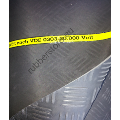 Electrical safety rubber mat 3,5 x 1200 mm 20 KV