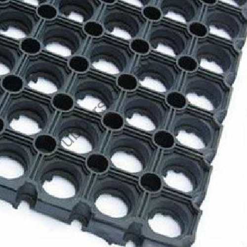Anti-fatigue rubber mat moderately oil-resistant 23 mm x 1000 mm x 1500 mm