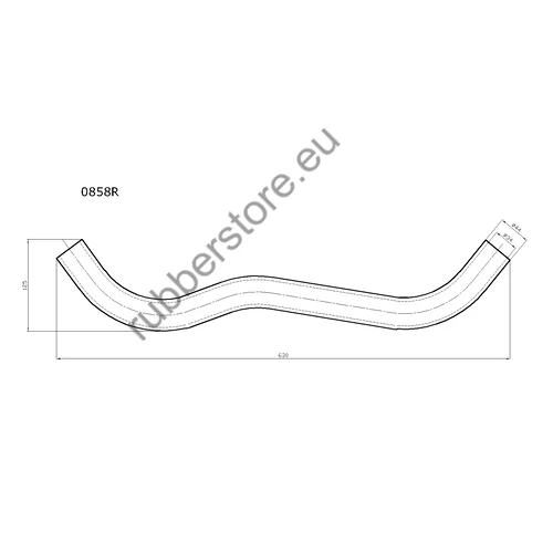 VW water coolant pipe 0858/R 