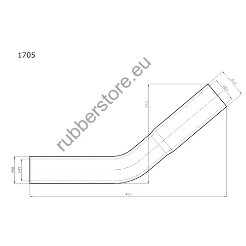 Ikarus lower water coolant pipe 1705 