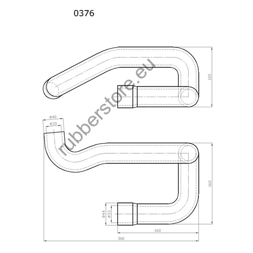 Opel water coolant pipe 0376