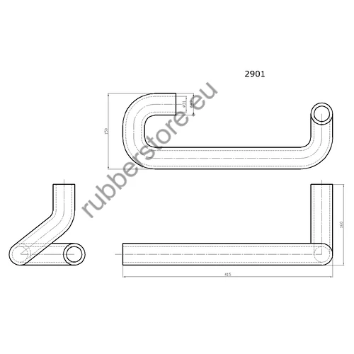 Rover water coolant pipe 2901