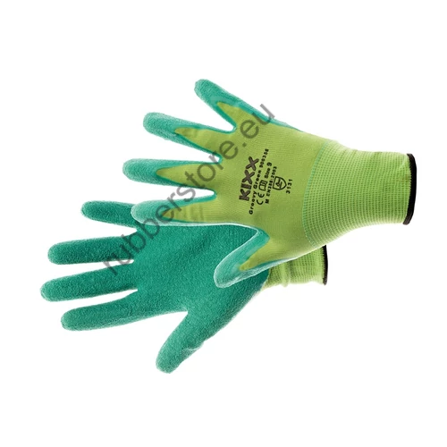 GROOVY GREEN dipped gloves