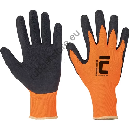 PALAWAN ORANGE coated gloves