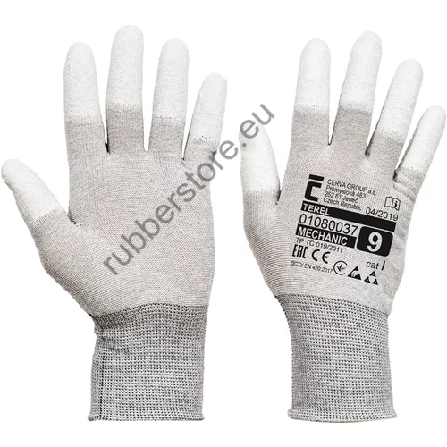TEREL gloves with dipped fingertips - 9