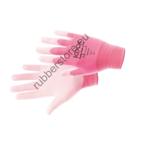 PRETTY PINK coated gloves - 9