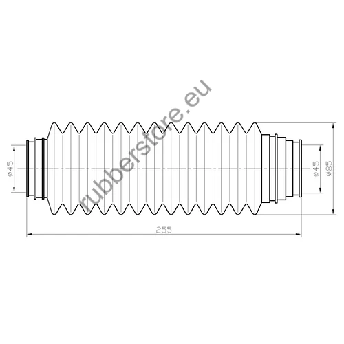 Universal dust cover accordion