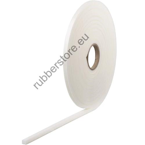 Adhesive PE foam tape white 10x10 mm