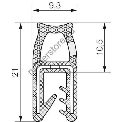 Combined profile 5705 1-3 mm