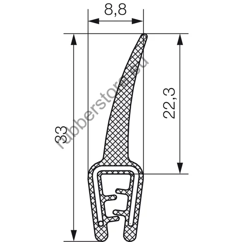 Combined profile 5603 1-2,5 mm