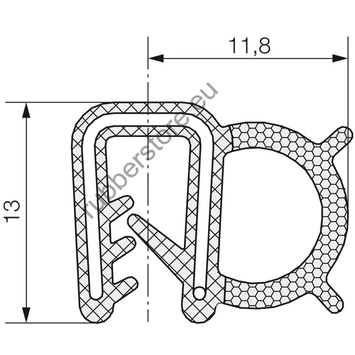 Combined profile 5718 1-2,5 mm