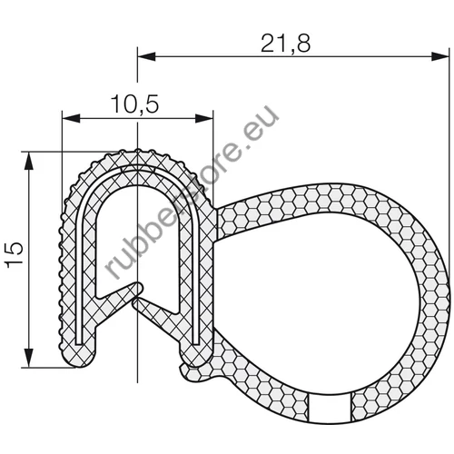 Combined profile 5725 2-4 mm