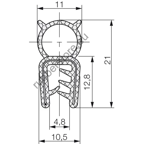 Combined profile 5734 1-3 mm