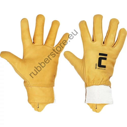 VACHER sewn leather gloves 