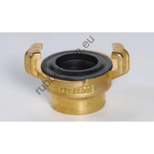 Brass claw quick coupling with female thread