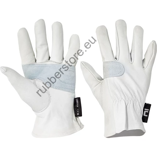 CRECCA full goat skin leather gloves - 10