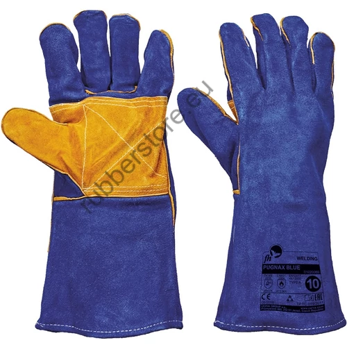 PUGNAX BLUE FH leather gloves - 10