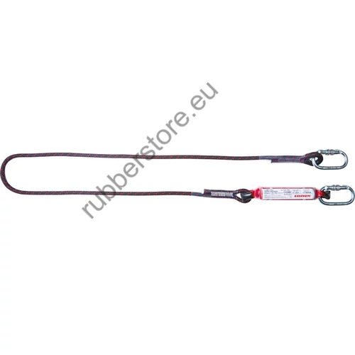 Shock absorber with rope and oval carabiners